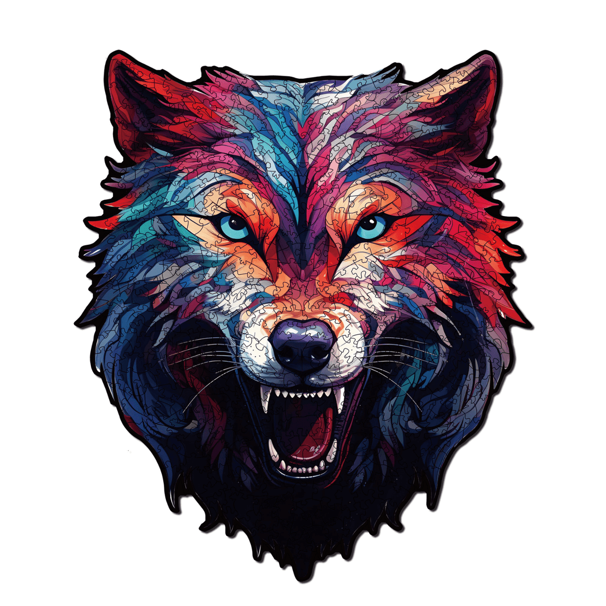 Guardian of the pack | Wolf wooden puzzle-MagicHolz--