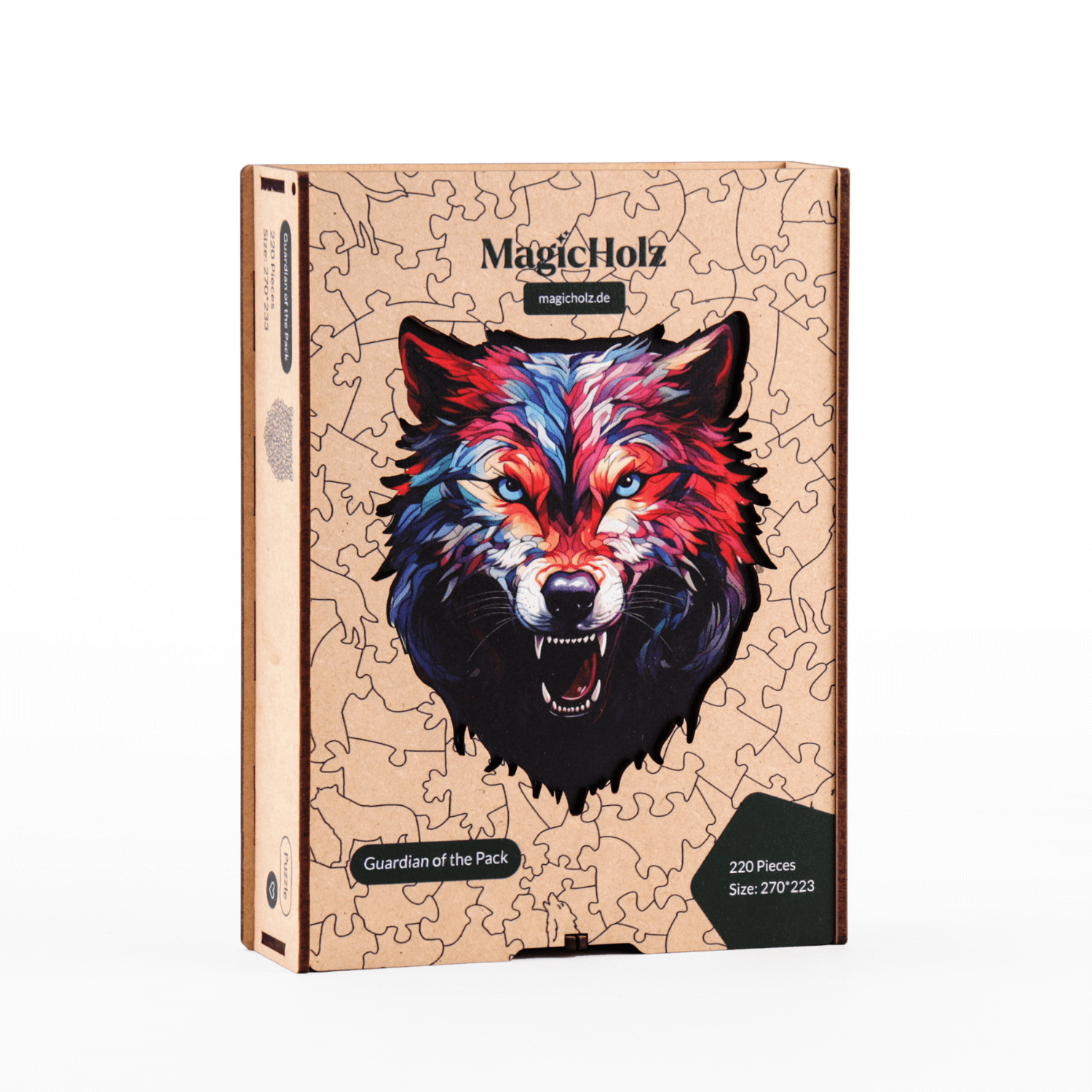 Wächter des Rudels | Wolf-Holzpuzzle-MagicHolz--