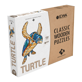 Wasserschildkröte | Holzpuzzle-Holzpuzzle-Eco-Wood-Art-TurtleM-Ewa-Craft-4815123002536