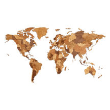 Cartes du monde en bois multicolores | Puzzle mural-Eco-Wood-Art-WorldChocoL-EWA-4815123002727