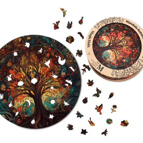 World Map & Tree of Life Deco Set Wooden Puzzle-MagicHolz--