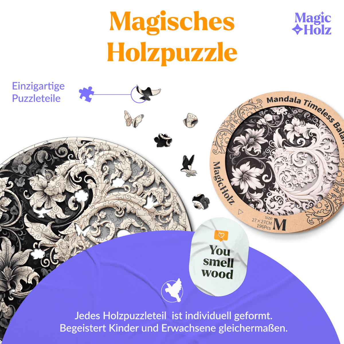 Timeless balance | Mandala wooden puzzle-MagicHolz--