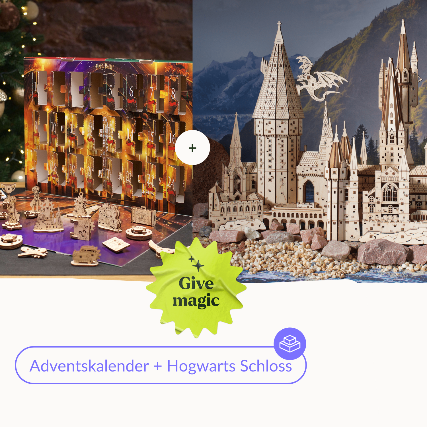 Harry Potter™ Adventskalender 3D Puzzel Ugears Bundel Adventskasteel