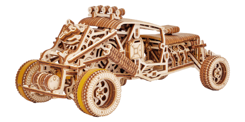 Verrückter Buggy-Mechanisches Holzpuzzle-WoodTrick--