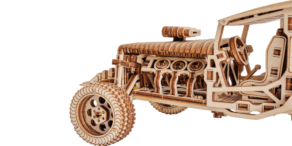 Crazy Buggy Mechanical Wooden Puzzle WoodTrick--