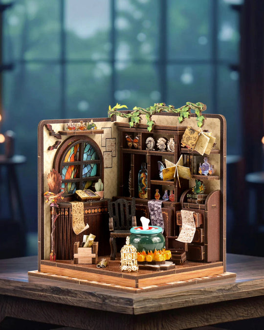 Magic Potion Room miniatuurhuisje met verlichting