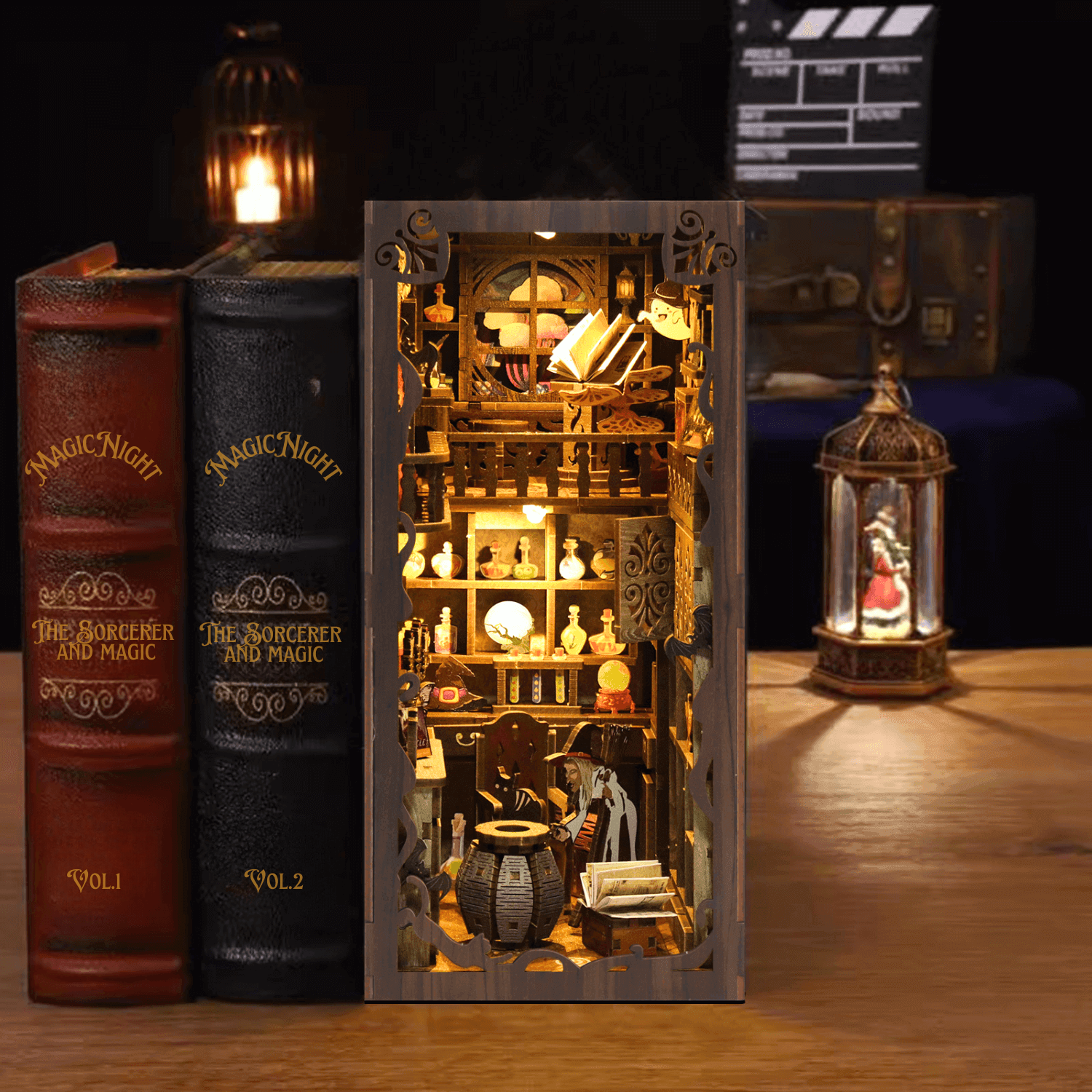 MagicNight — Coin lecture lumineux pour la fête des Mères Book Nook MagicHolz