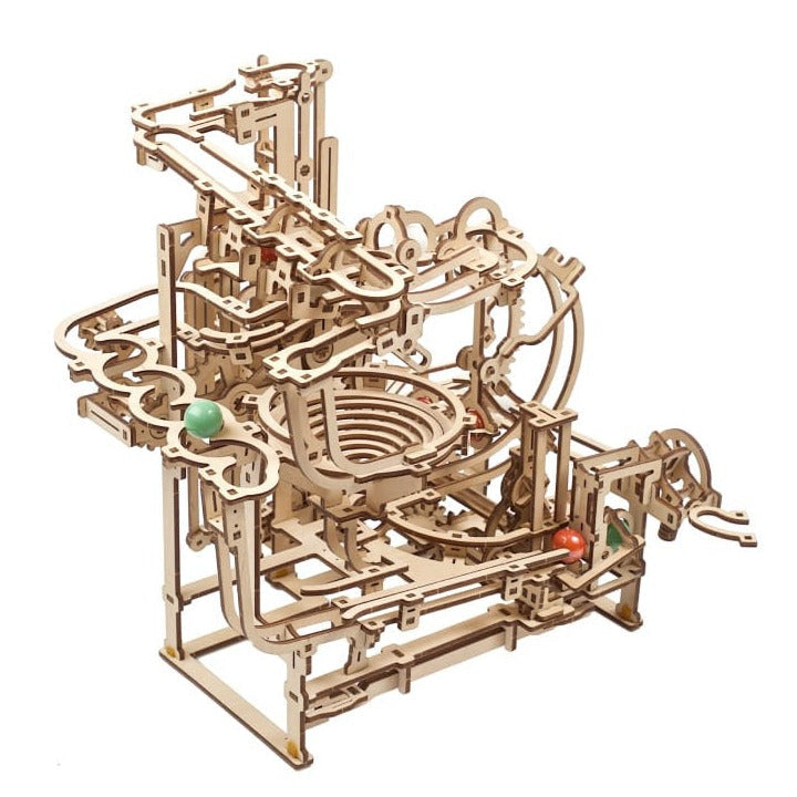 Step Railway + Step Winch Mechanical Wooden Puzzle Ugears--