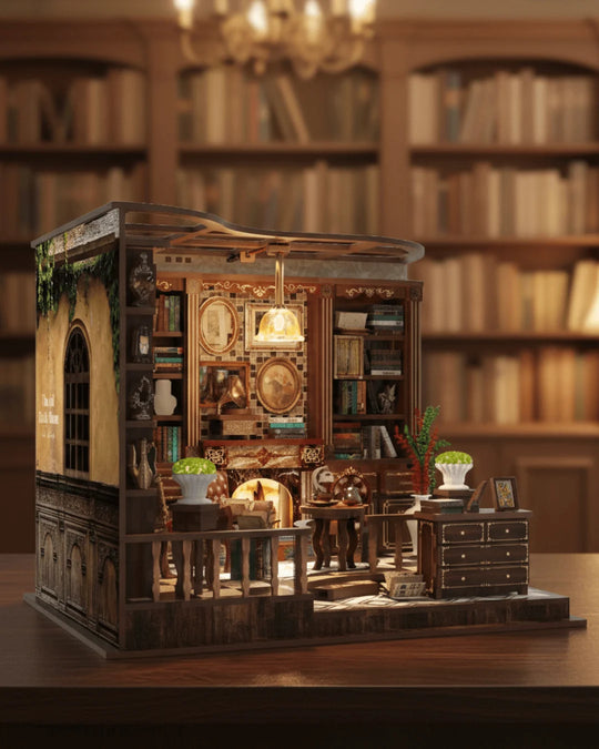 The Old Study Room miniatuurhuisje met verlichting