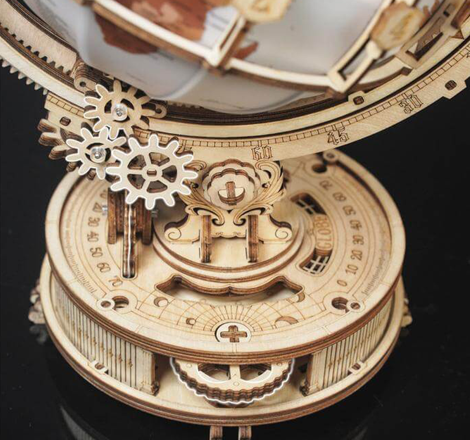 Luminous Globe-Mechanical Wooden Puzzle-Robotime--