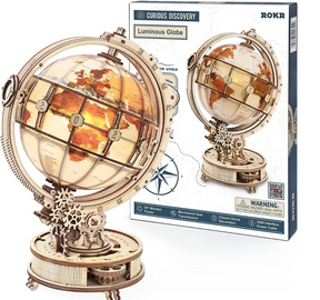 Luminous Globe-Mechanical Wooden Puzzle-Robotime--