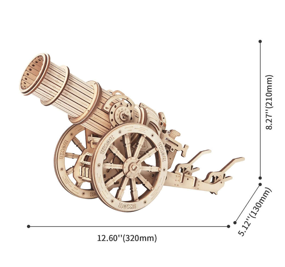 Kanon Gun | Epic-War Series-Mechanische houten puzzel-Robotime...