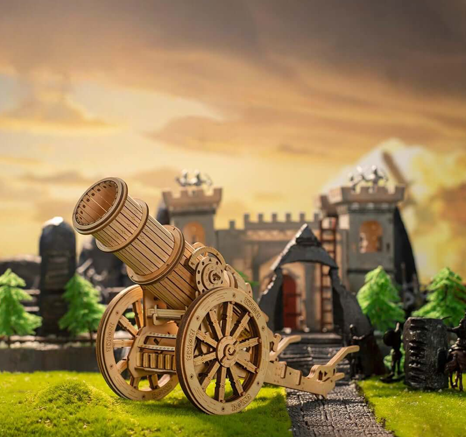 Cannon Gun | Epic-War Series-Mechanical Wooden Puzzle-Robotime--