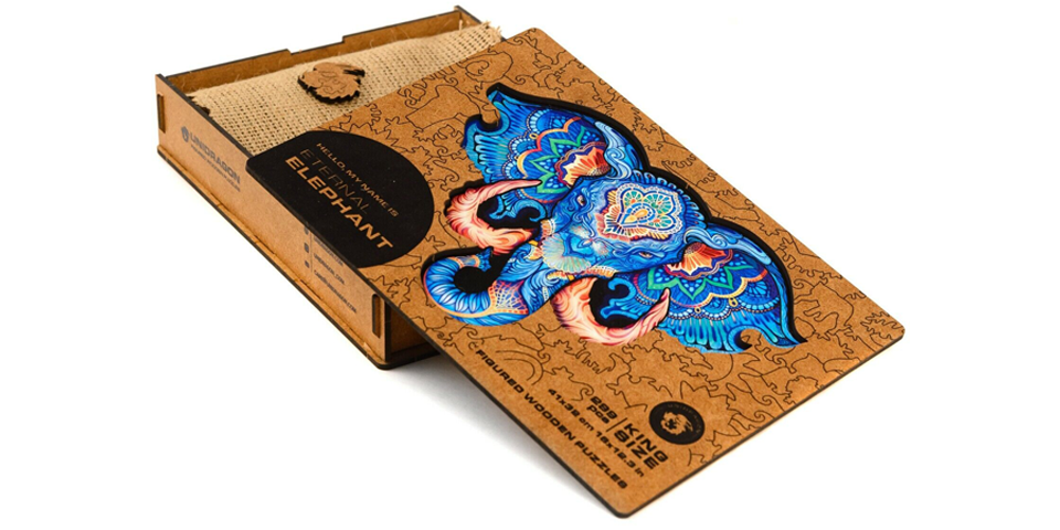 Le puzzle en bois de l'Eléphant éternel-Unidragon--