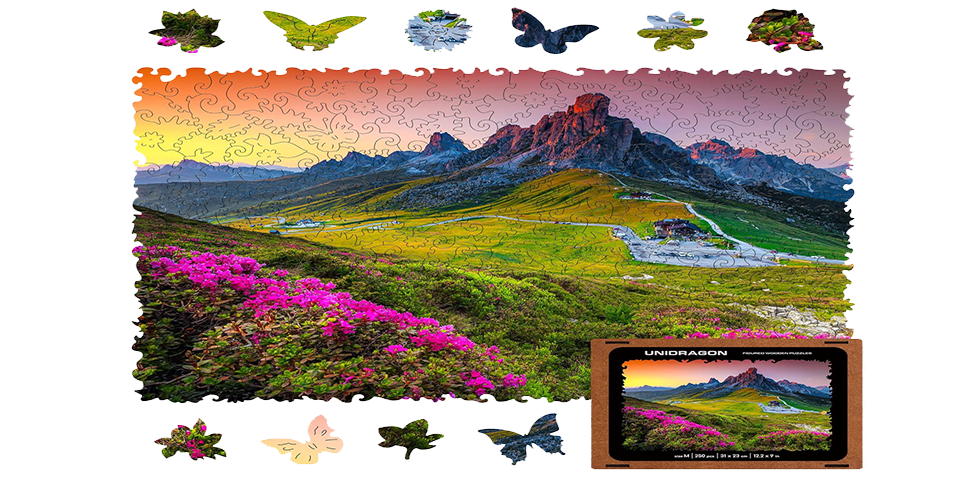 Mountains l High quality wooden puzzle-Unidragon--