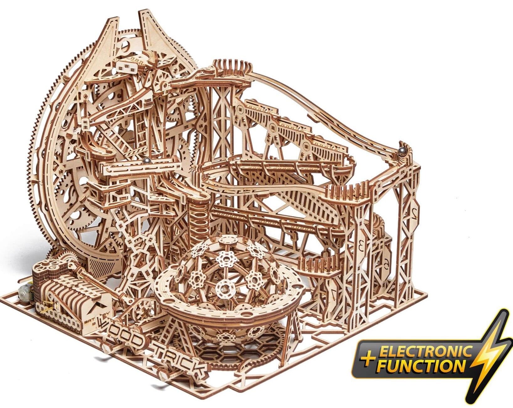 Galaxy Marble Run-Mechanische houten puzzel - WoodTrick...