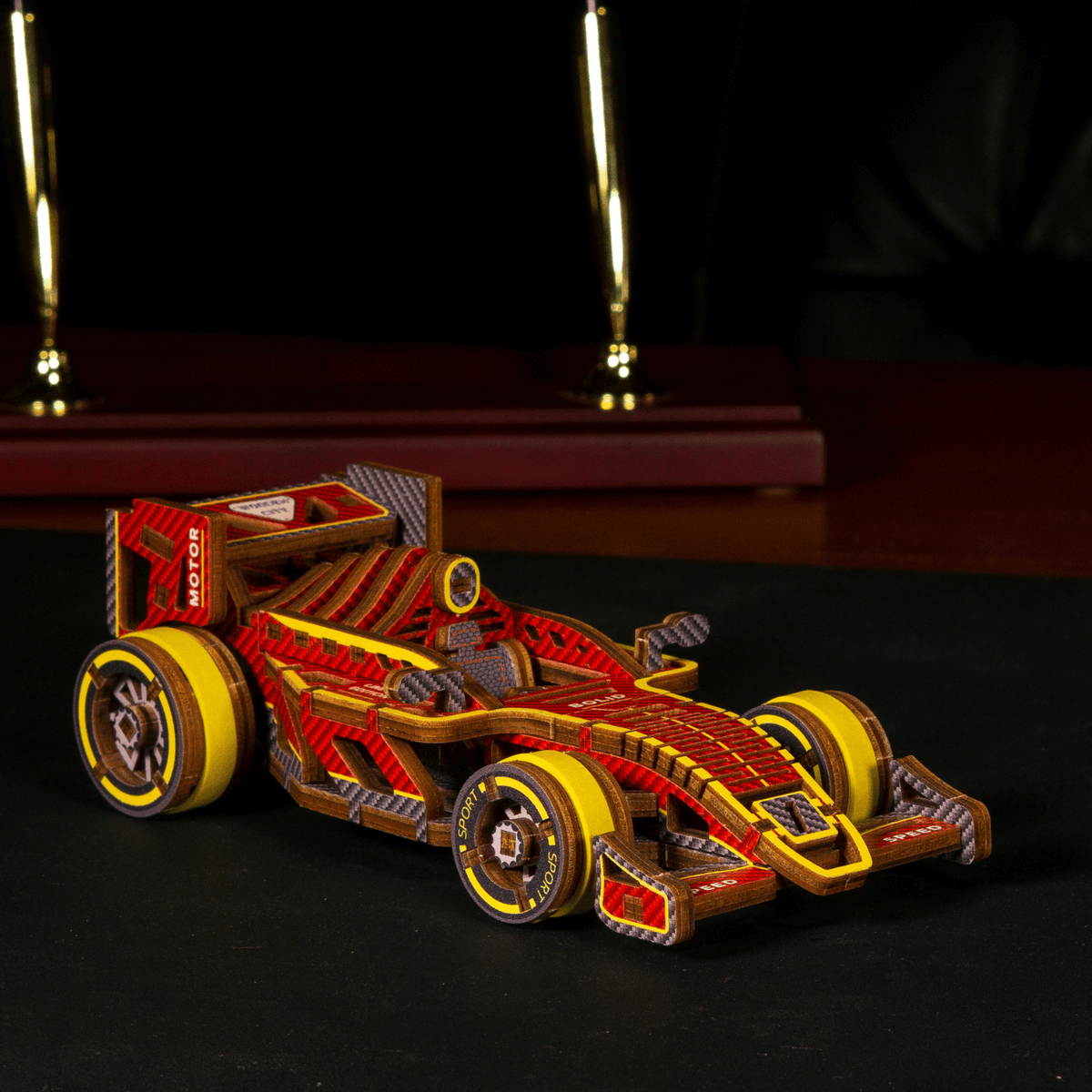 Bolide | Sports Car | Limited Edition-Mechanical Wooden Puzzle-WoodenCity--