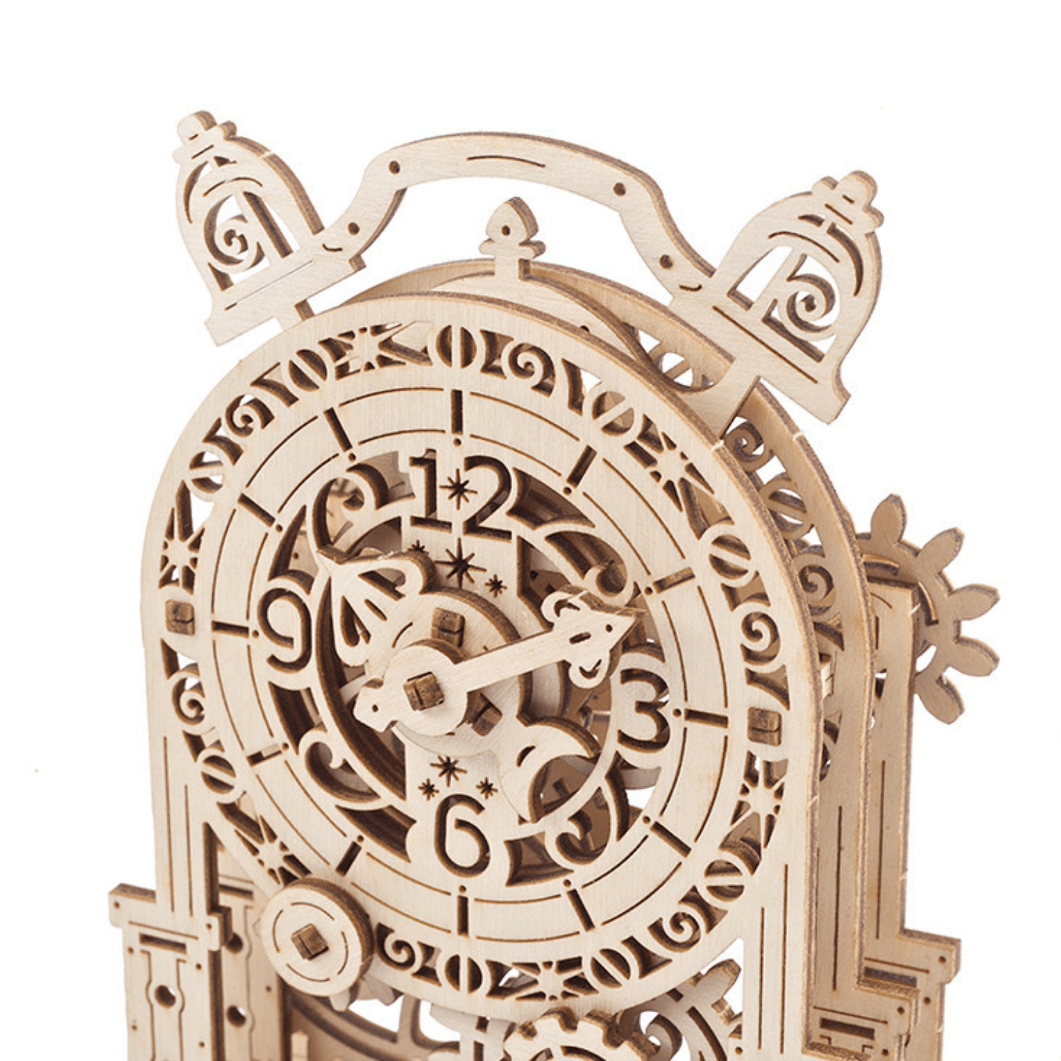 Vintage-Wecker-Mechanisches Holzpuzzle-Ugears--