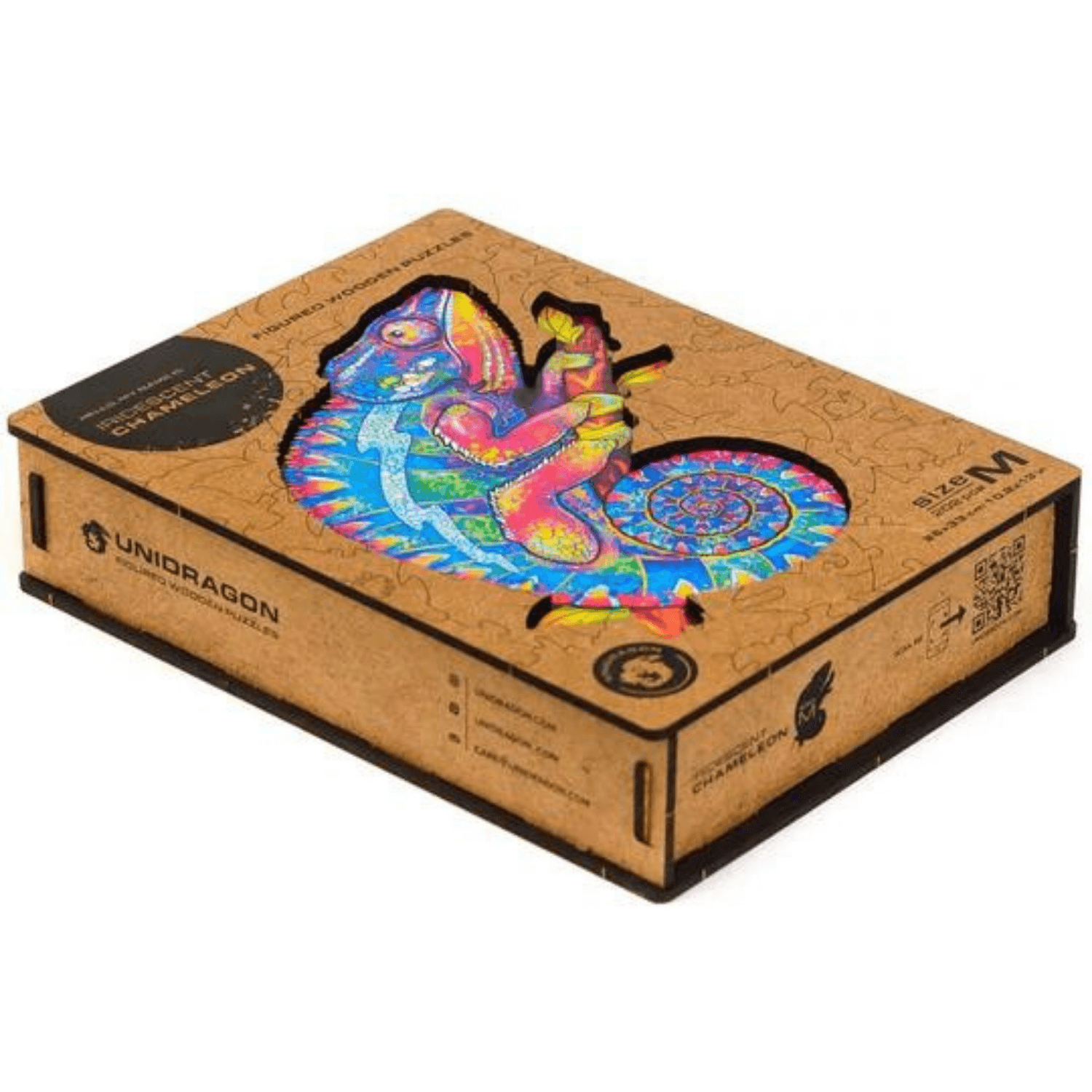 Iridescent Chameleon Houten Puzzel-Unidragon--