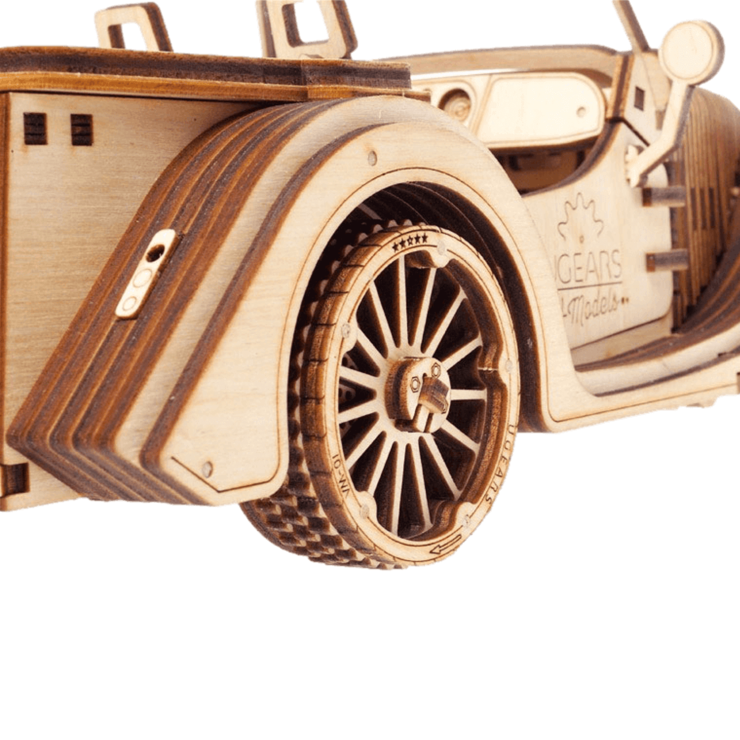 Roadster VM-01-Mechanical Wooden Puzzle Ugears--