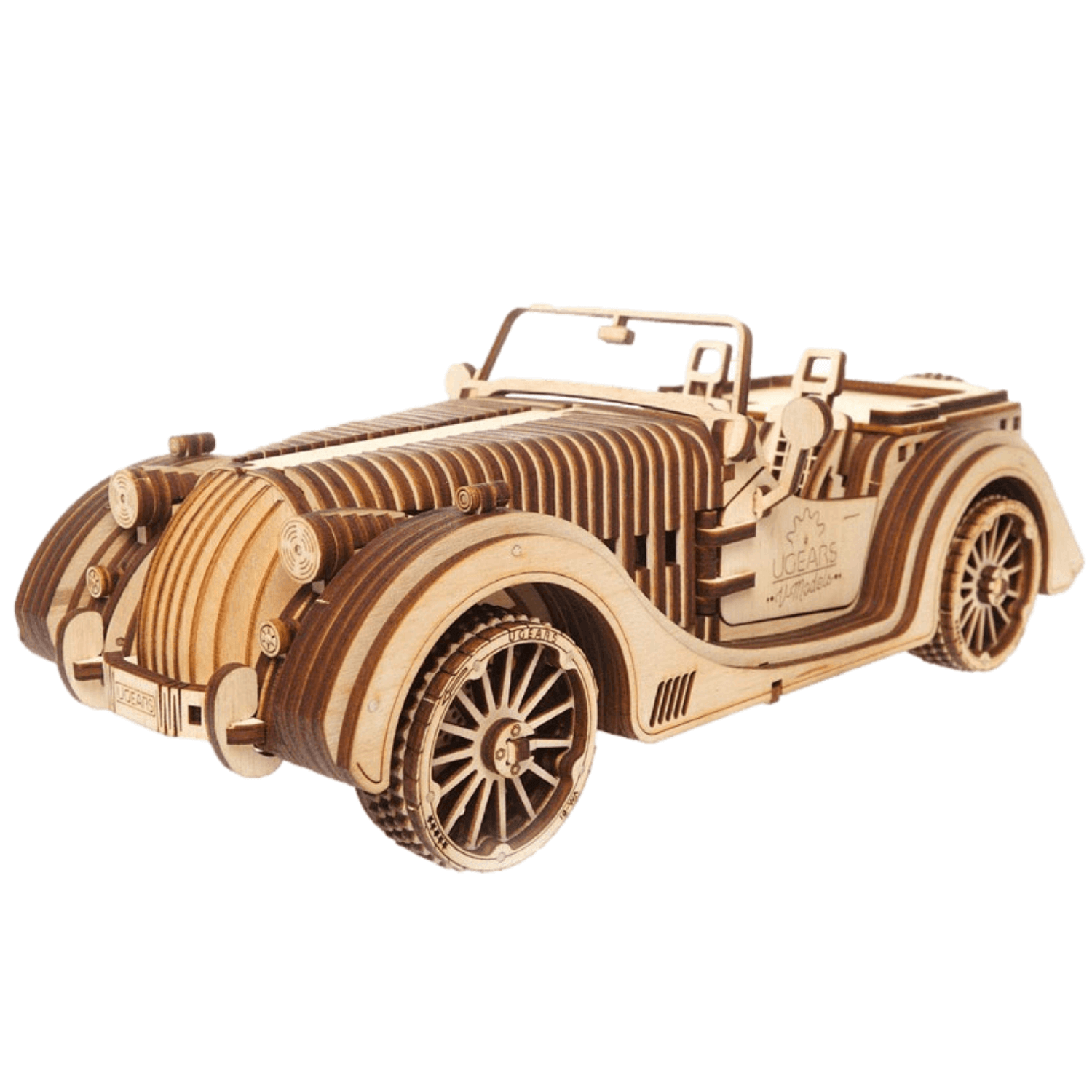 Roadster VM-01-Mechanical Wooden Puzzle Ugears--