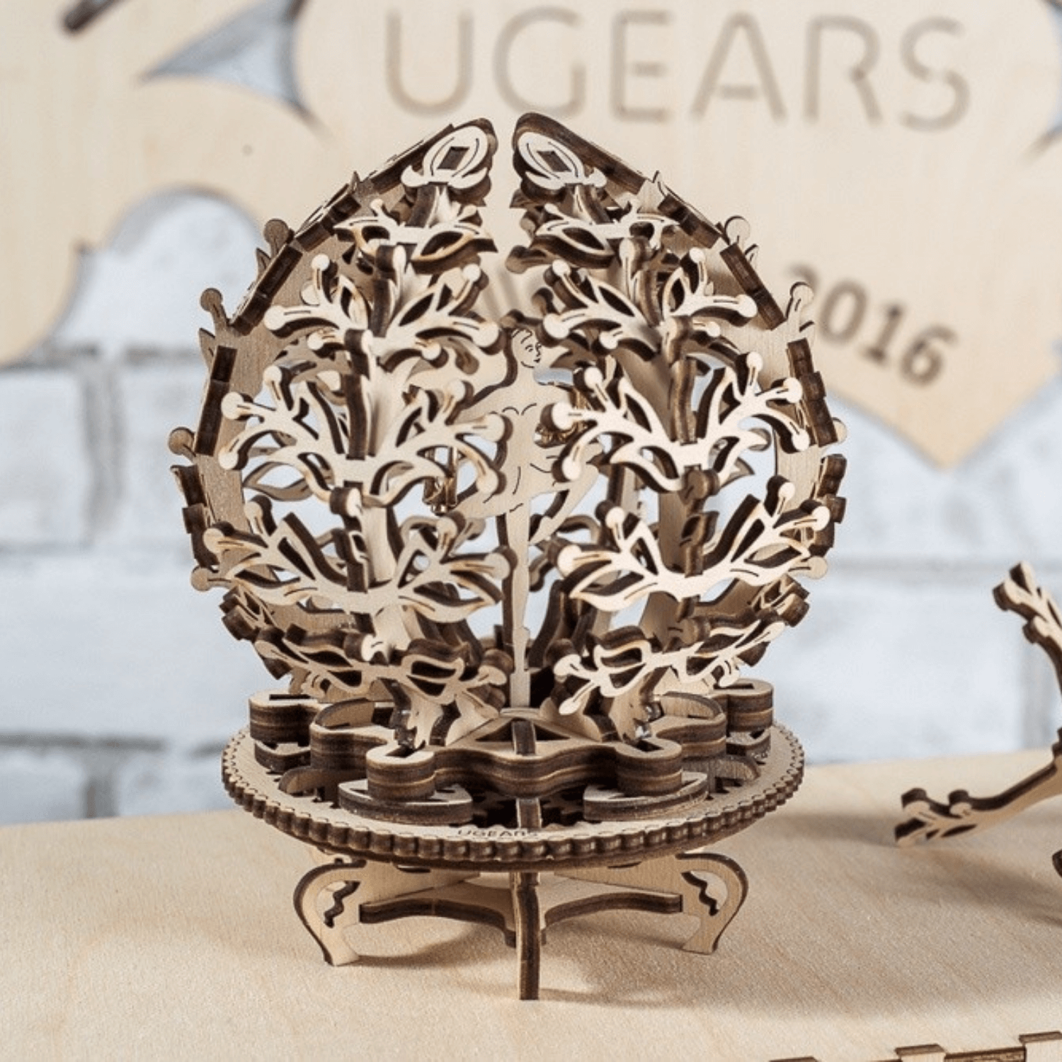 Flower Mechanical Wooden Puzzle Ugears--