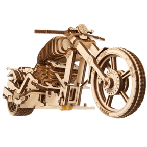 Motorcycle VM-02-Mechanical Wooden Puzzle-Ugears--