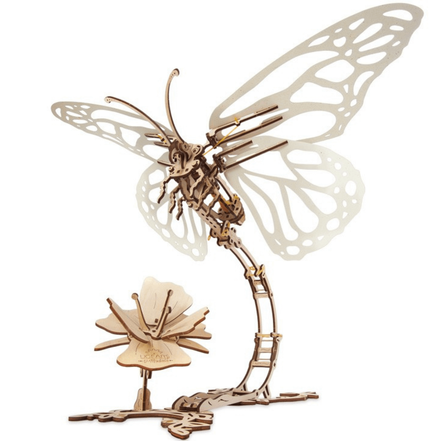 Schmetterling-Mechanisches Holzpuzzle-Ugears--