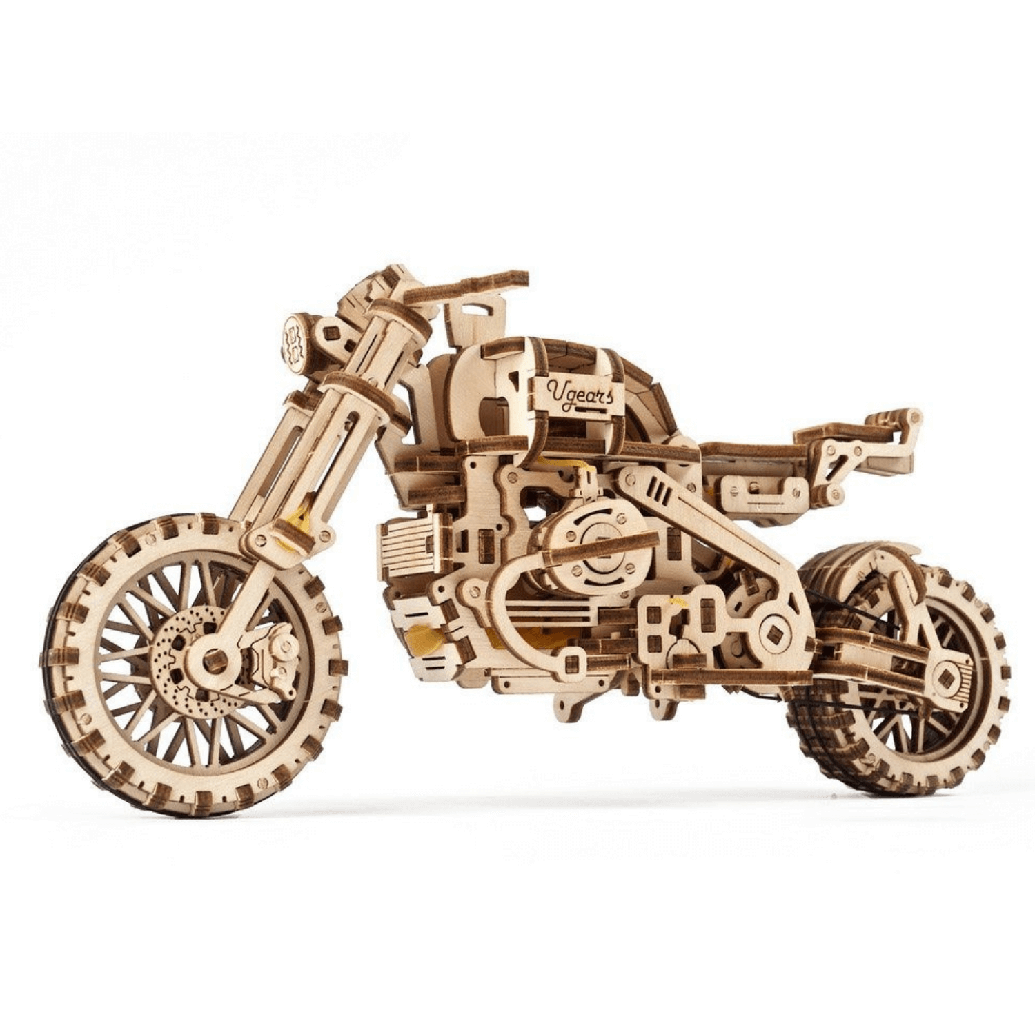 Motorcycle Scrambler UGR-10-Mechanical Wooden Puzzle-Ugears--