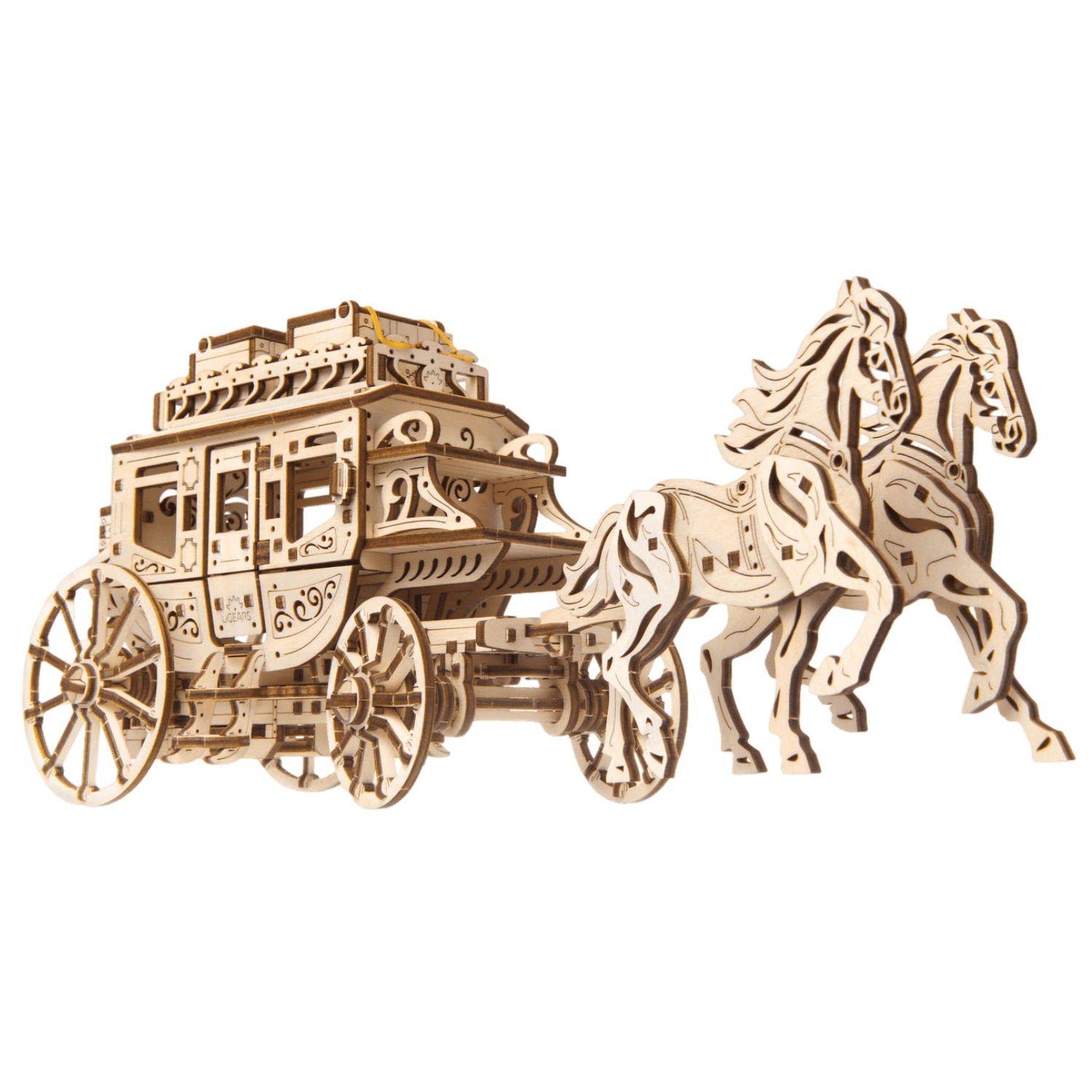 Stagecoach Mechanical Wooden Puzzle Ugears--