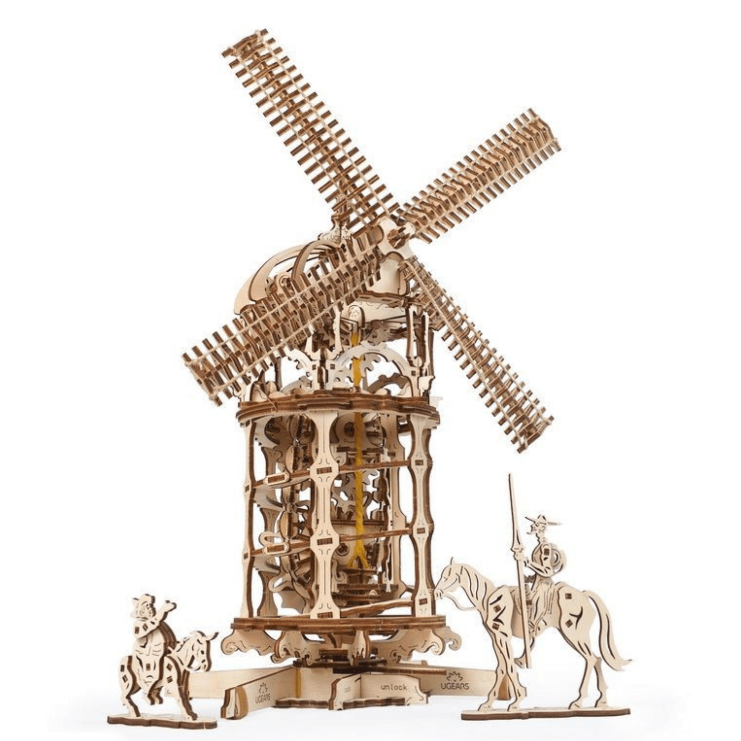 Windmolen-Mechanische Houten Puzzel-Uitrusting--