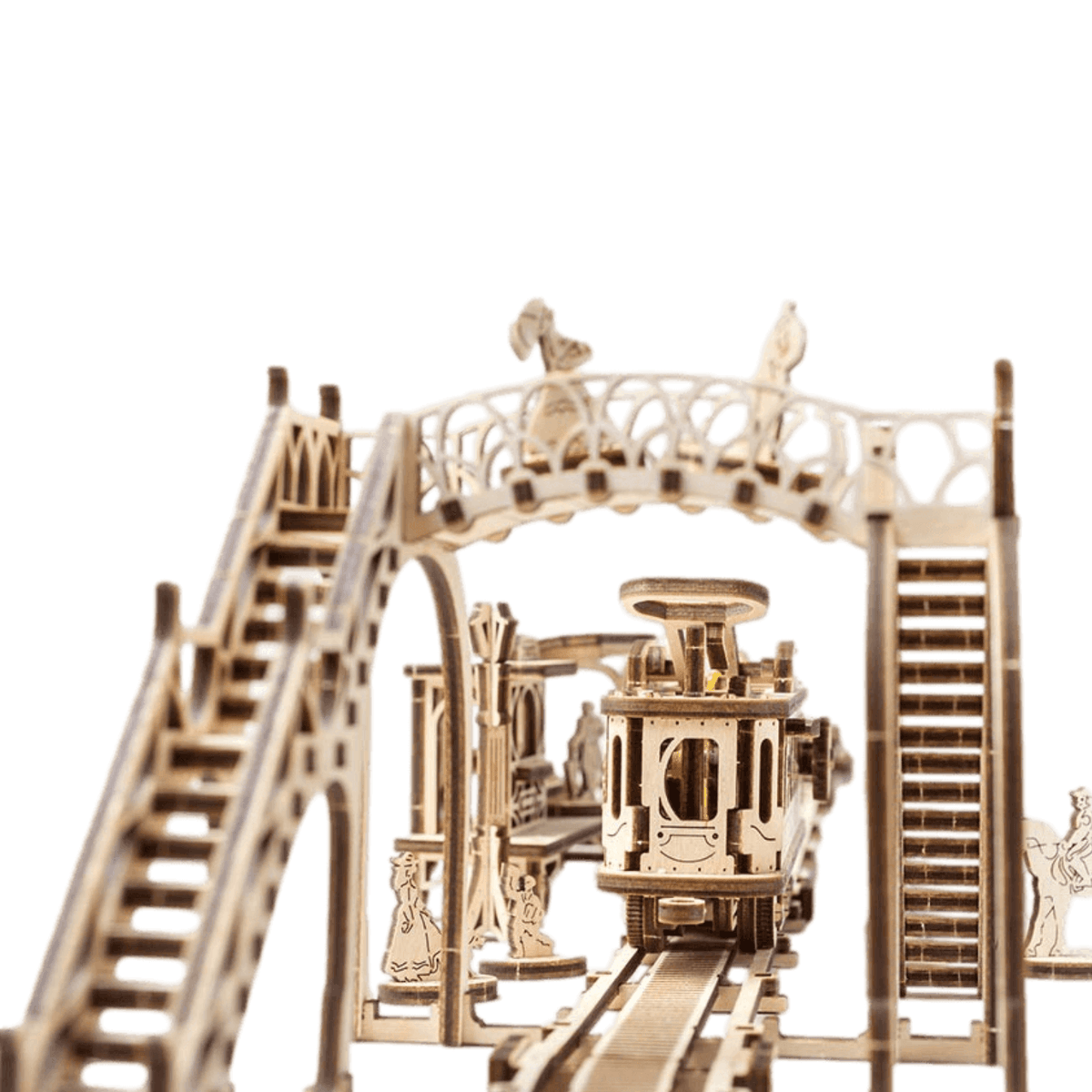 Streetcar Line Mechanical Wooden Puzzle Ugears--