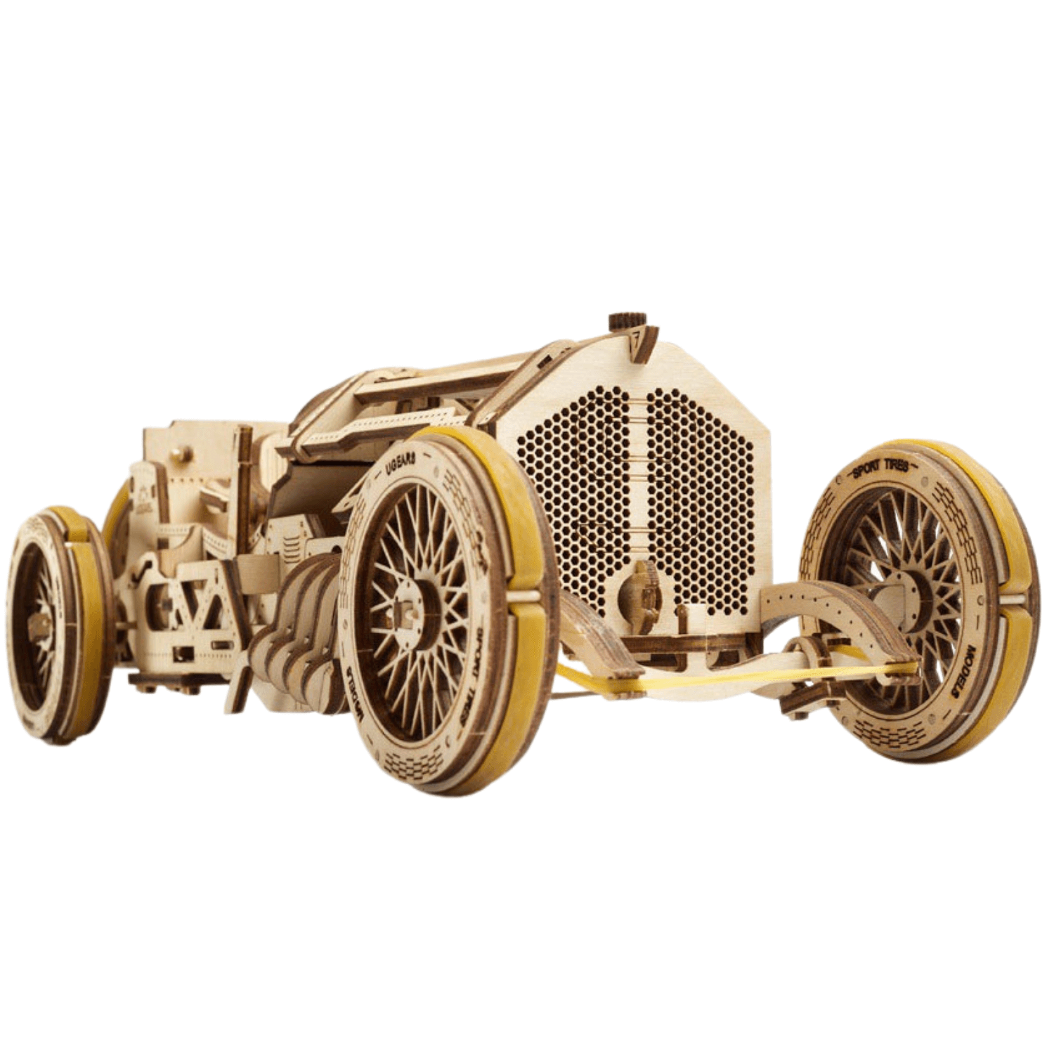 U-9 Grand Prix Car-Mechanical Wooden Puzzle-Ugears--