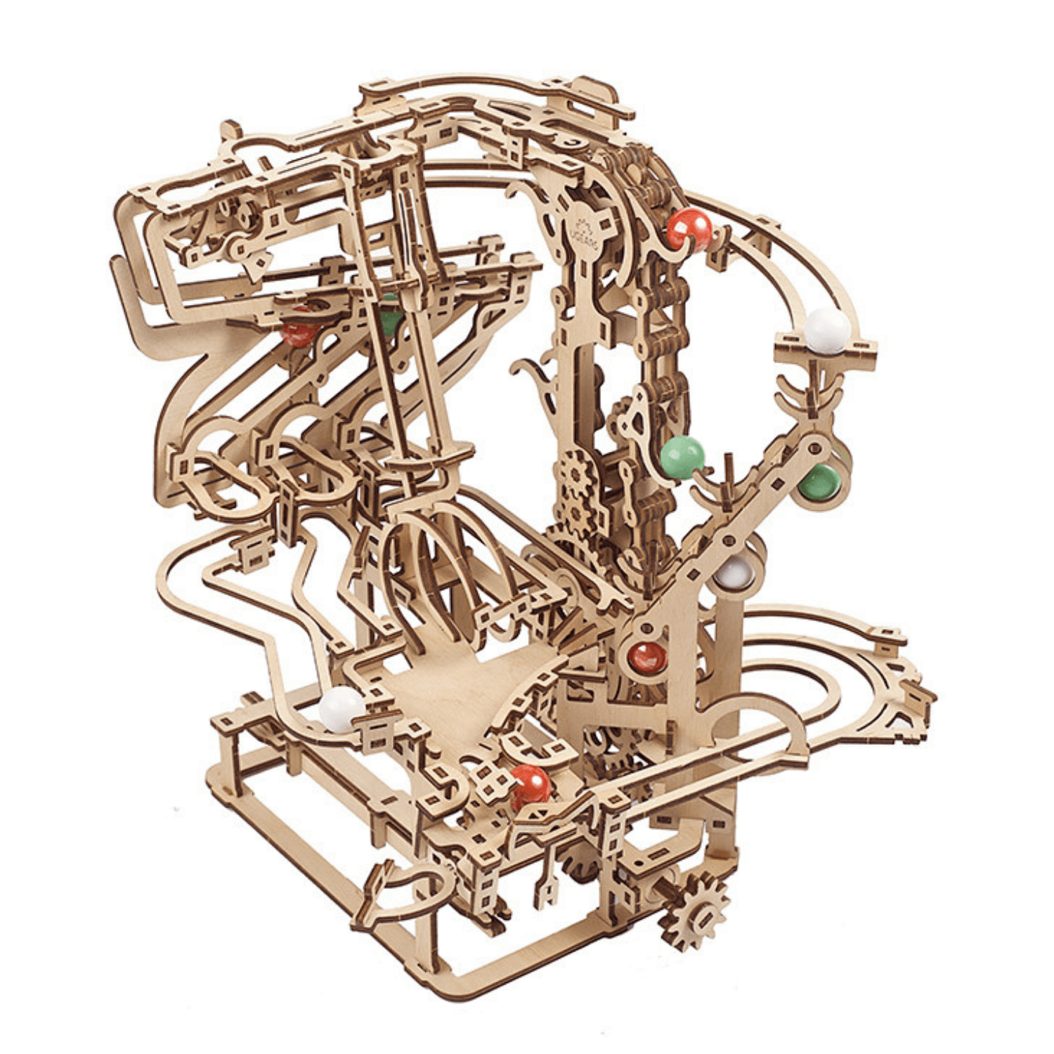 Circuit de billes en chaîne-Puzzle mécanique en bois-Ugears--