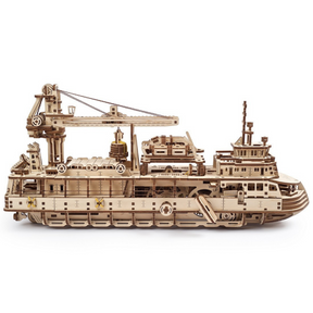 Forschungsschiff-Mechanisches Holzpuzzle-Ugears--
