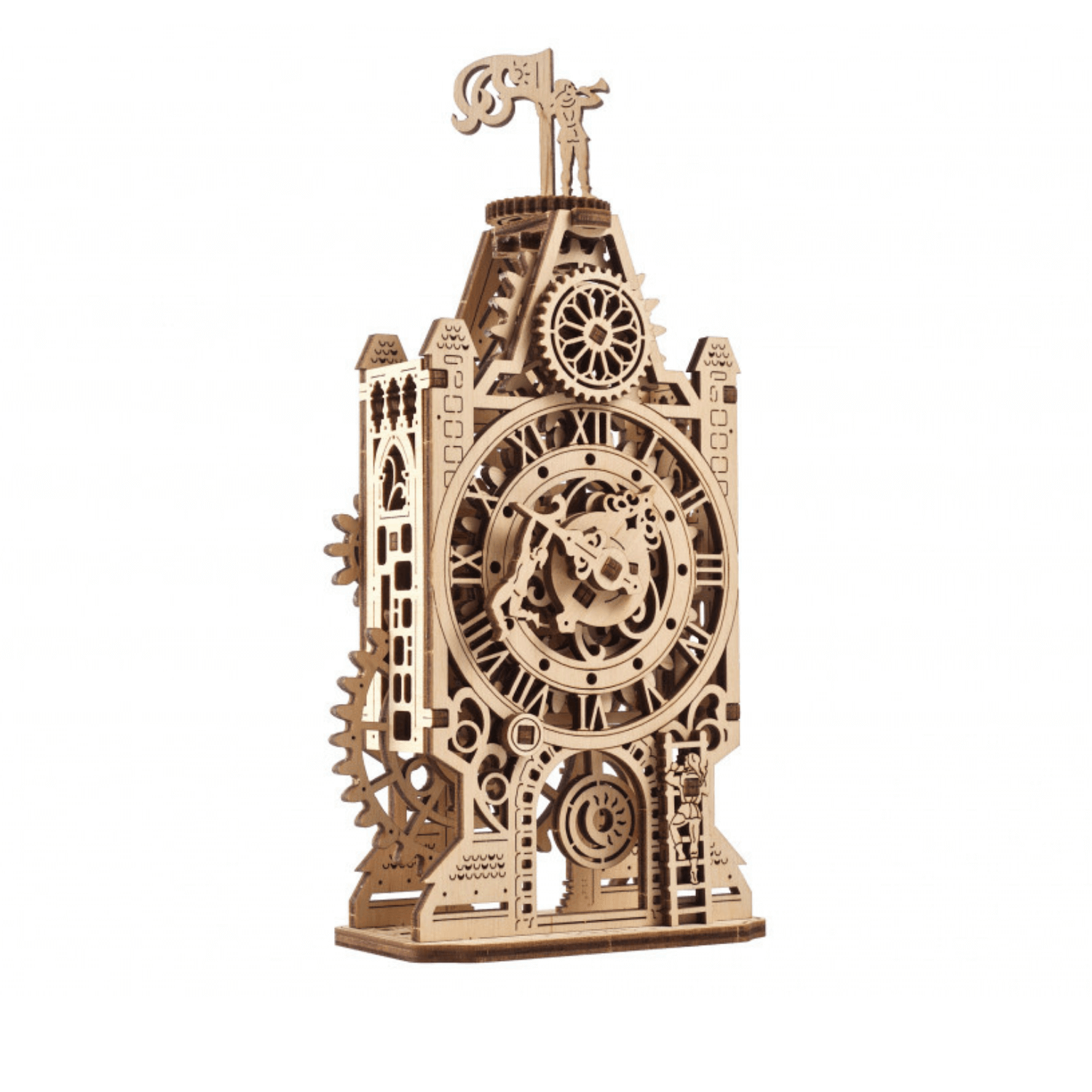 Uhrenturm-Mechanisches Holzpuzzle-Ugears--