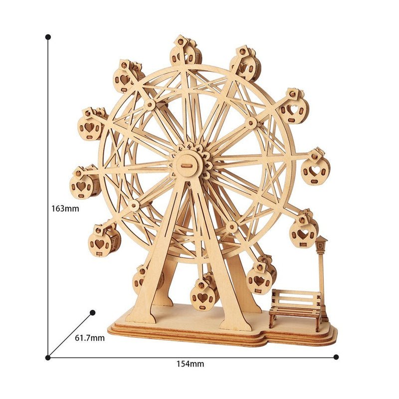 Rolife 3D Puzzle Riesenrad Spieldose – Holzbausatz Mit Musik Für Erwachsene & Kinder (232 Teile) Rolife 3D Puzzle Riesenrad Spieldose – Holzbausatz Mit Musik Für Erwachsene & Kinder (232 Teile)