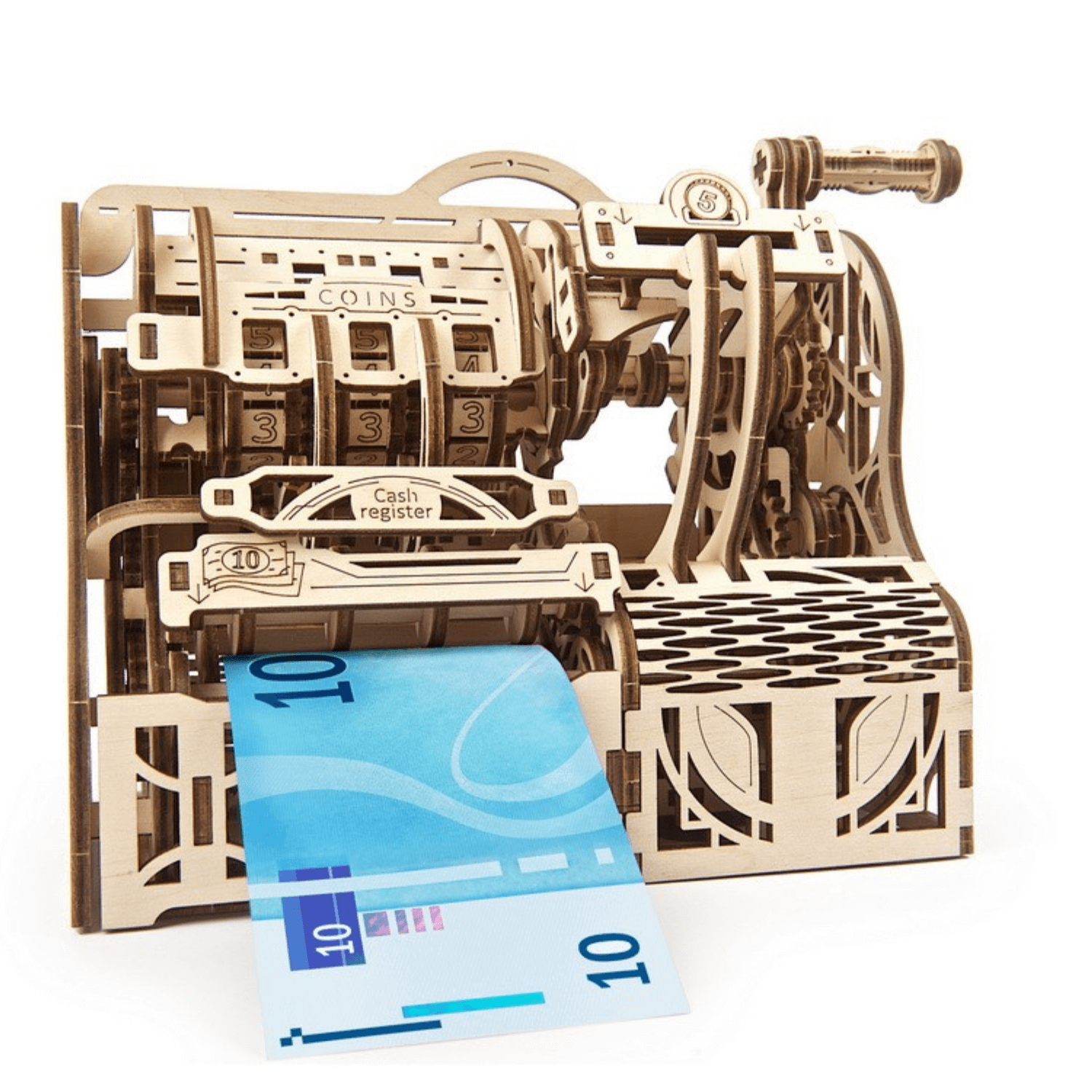 Cash Register Mechanical Wooden Puzzle Ugears--