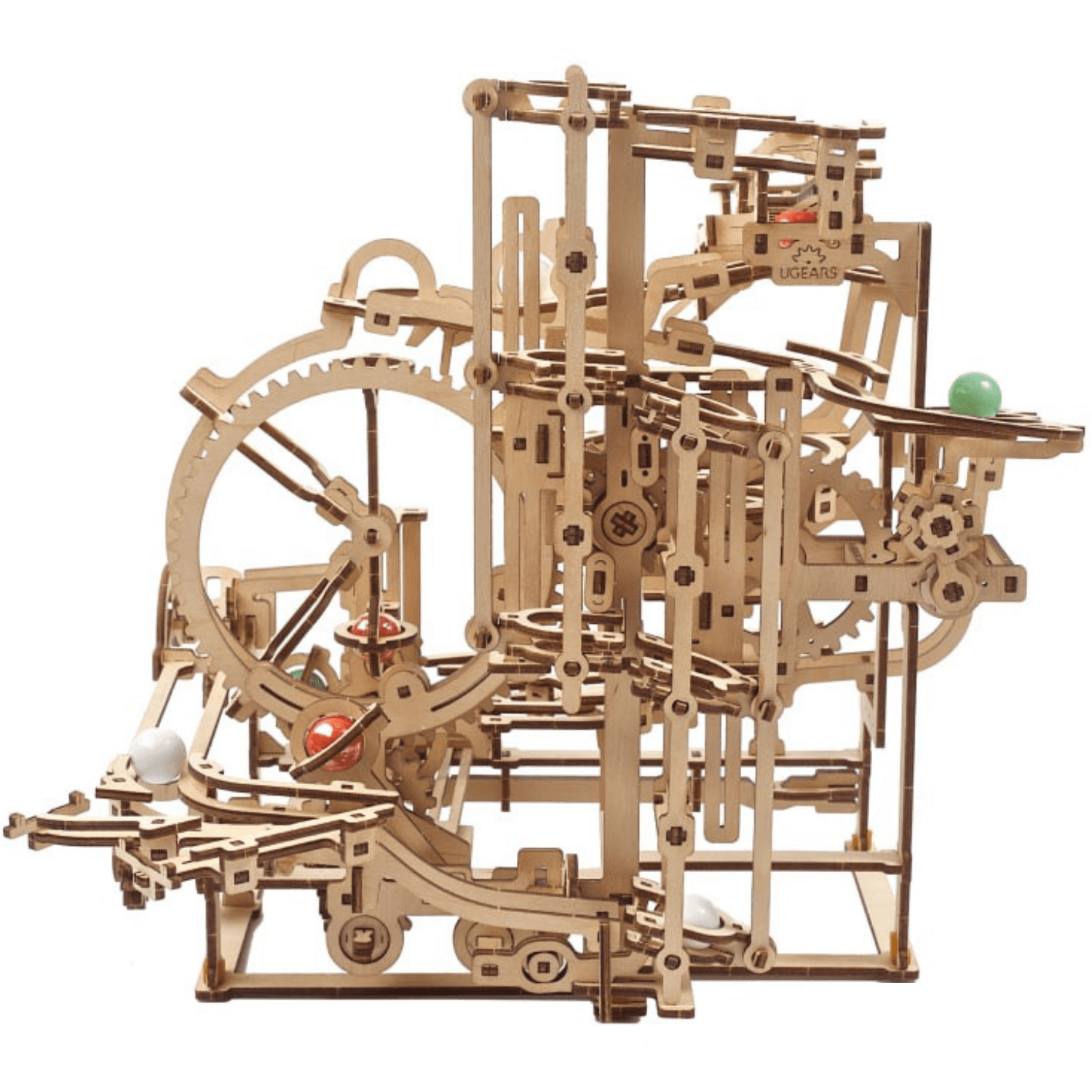 Murmel-Stufenbahn-Modellbausatz-Mechanisches Holzpuzzle-Ugears--