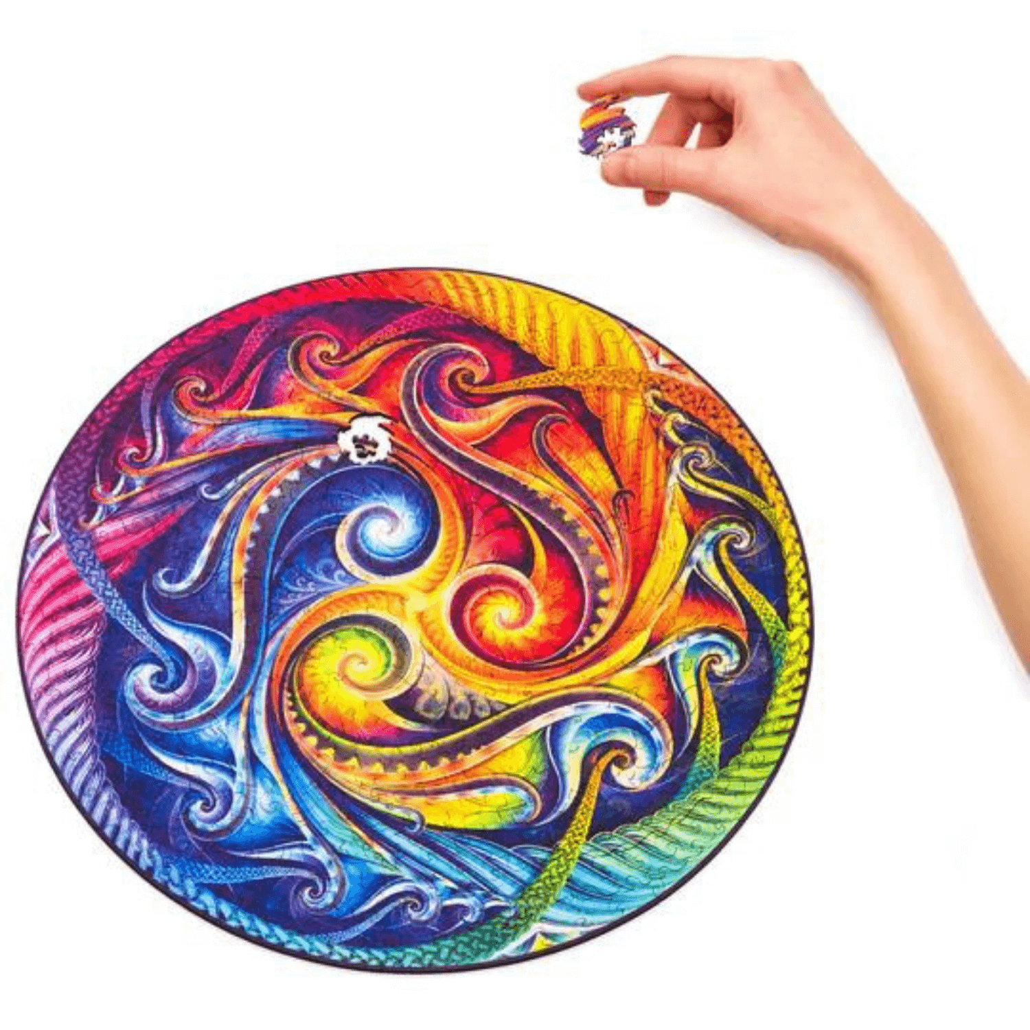 Puzzle Mandala | Spirale Incarnation-Puzzle en bois-Unidragon--