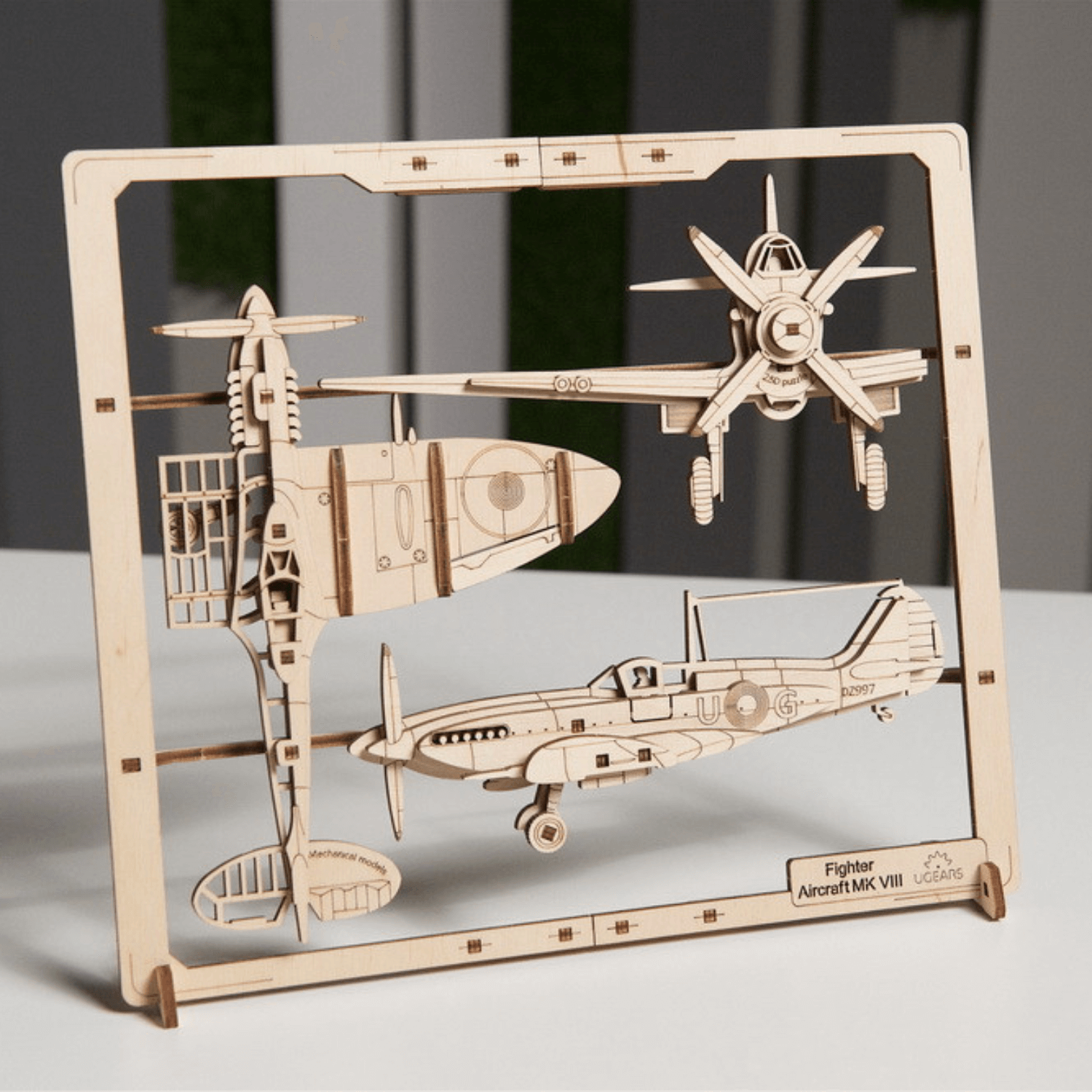 2,5D-Puzzle | Puzzle-3D de l'aviation de combat-Ugears--