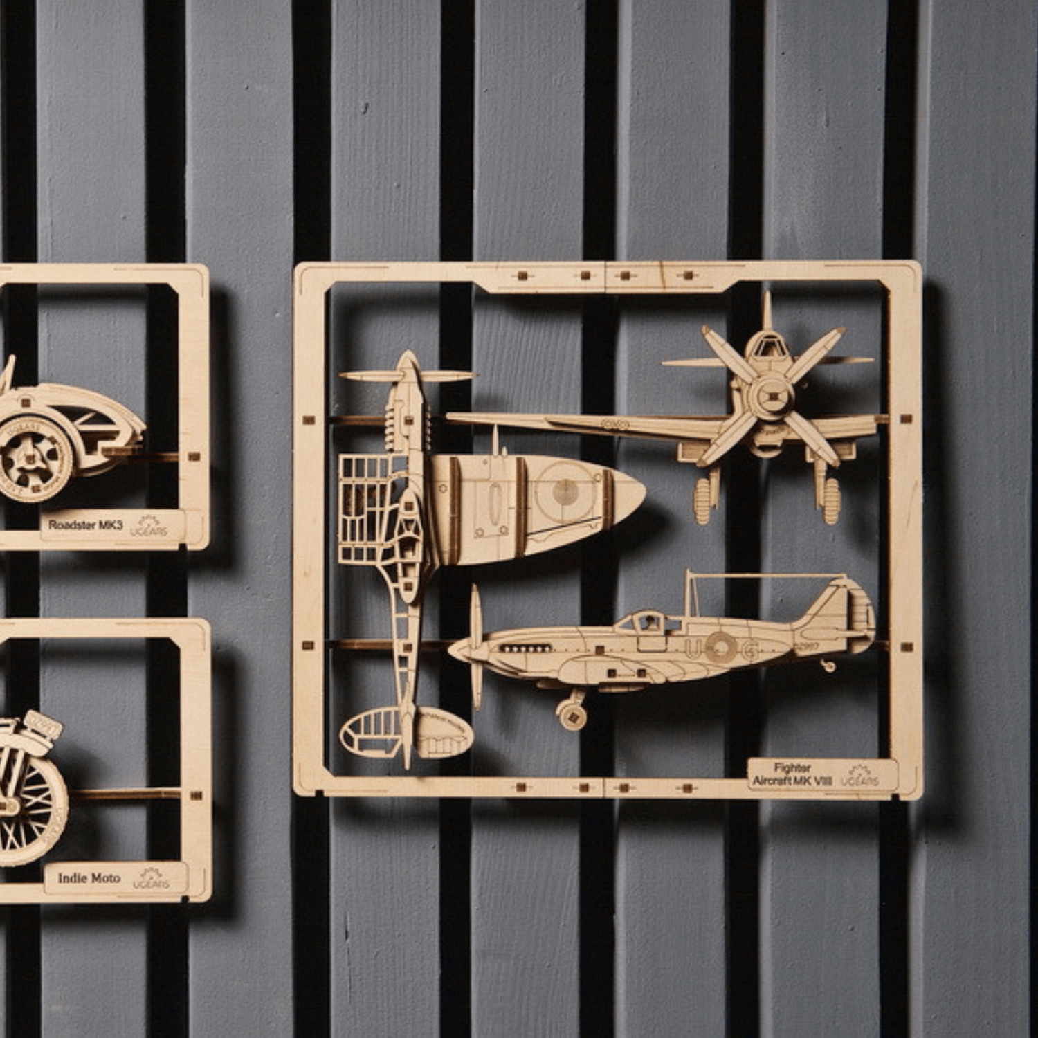 2.5D Puzzle | Fighter Pilot 3D Puzzle Ugears--