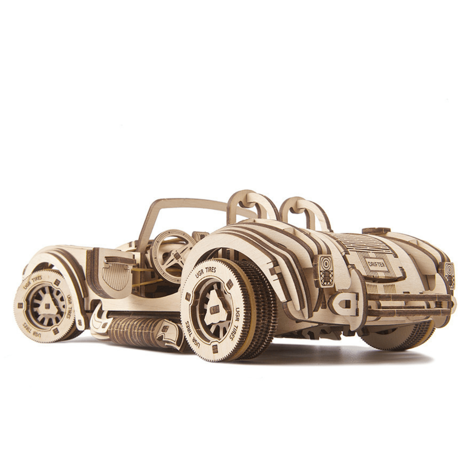 Drift Cobra Racing Car-Mechanische houten puzzel-Ugears-