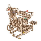 Knikkerbaan met getrapte lier-Mechanische Houten Puzzel-Uitrusting...