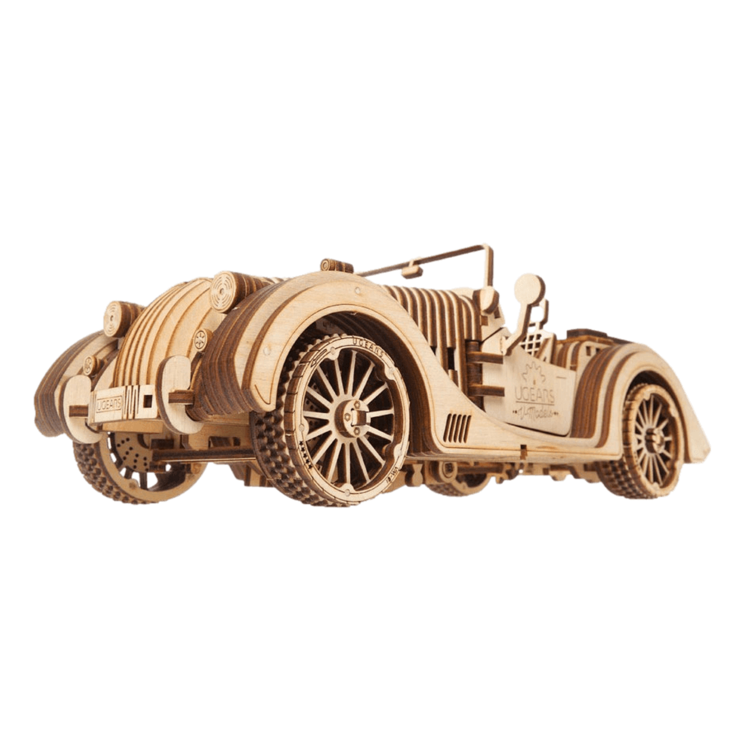 Roadster VM-01-Mechanical Wooden Puzzle Ugears--