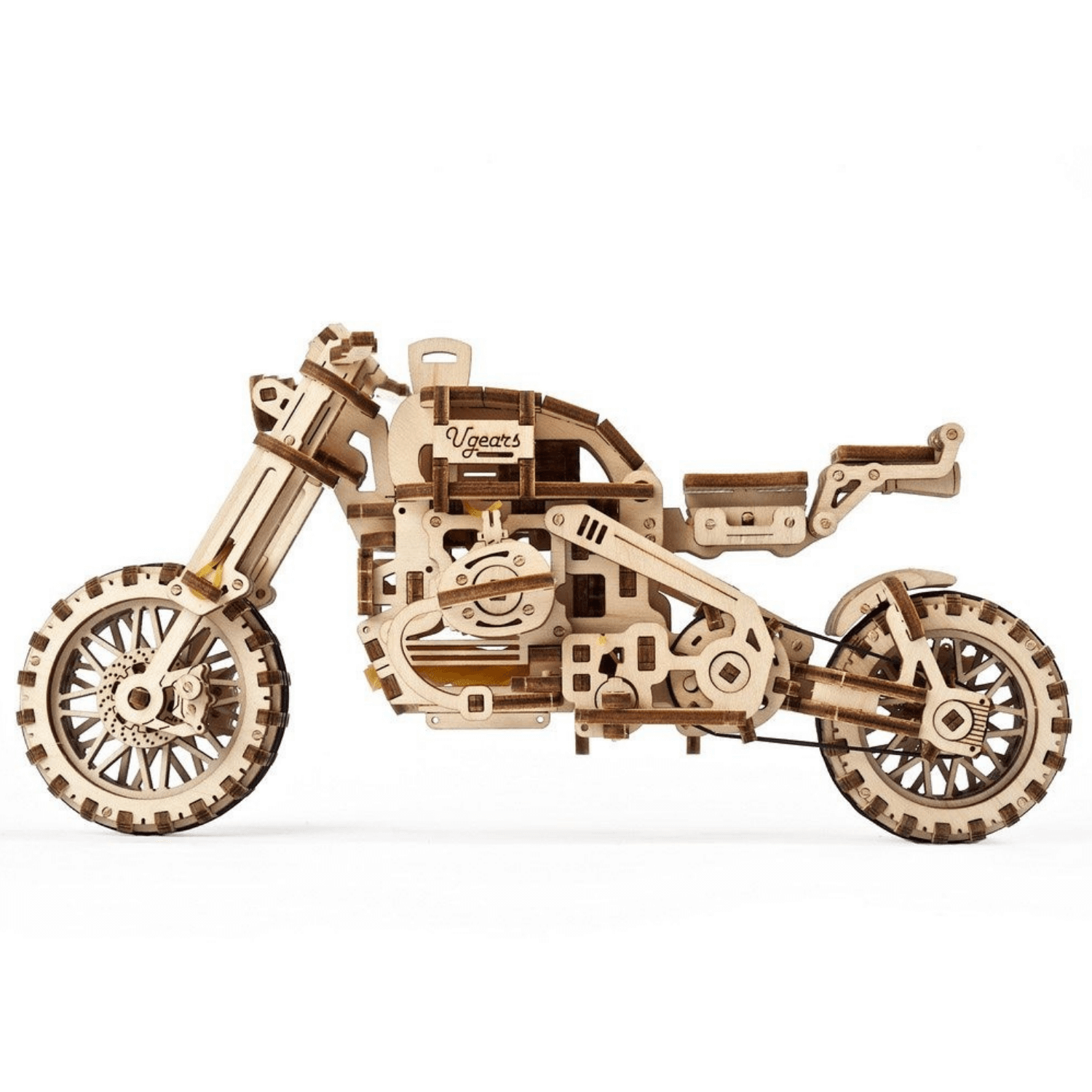 Motorcycle Scrambler UGR-10-Mechanical Wooden Puzzle-Ugears--