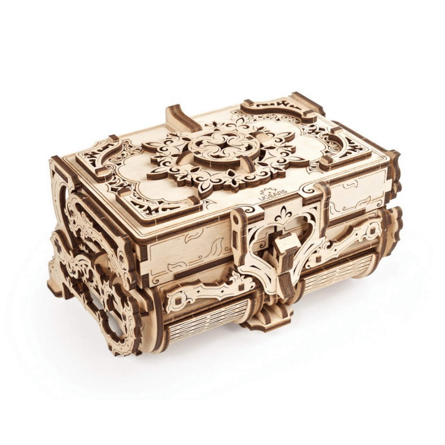 Antiquités Boîte-Puzzle mécanique en bois-Ugears--