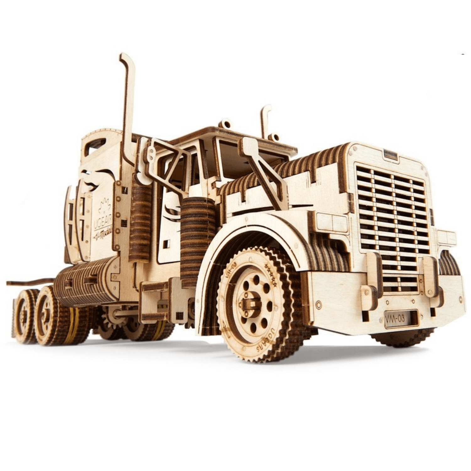 Vrachtwagen "Heavy Boy" VM-03-Mechanische houten puzzel - Versnellingen--