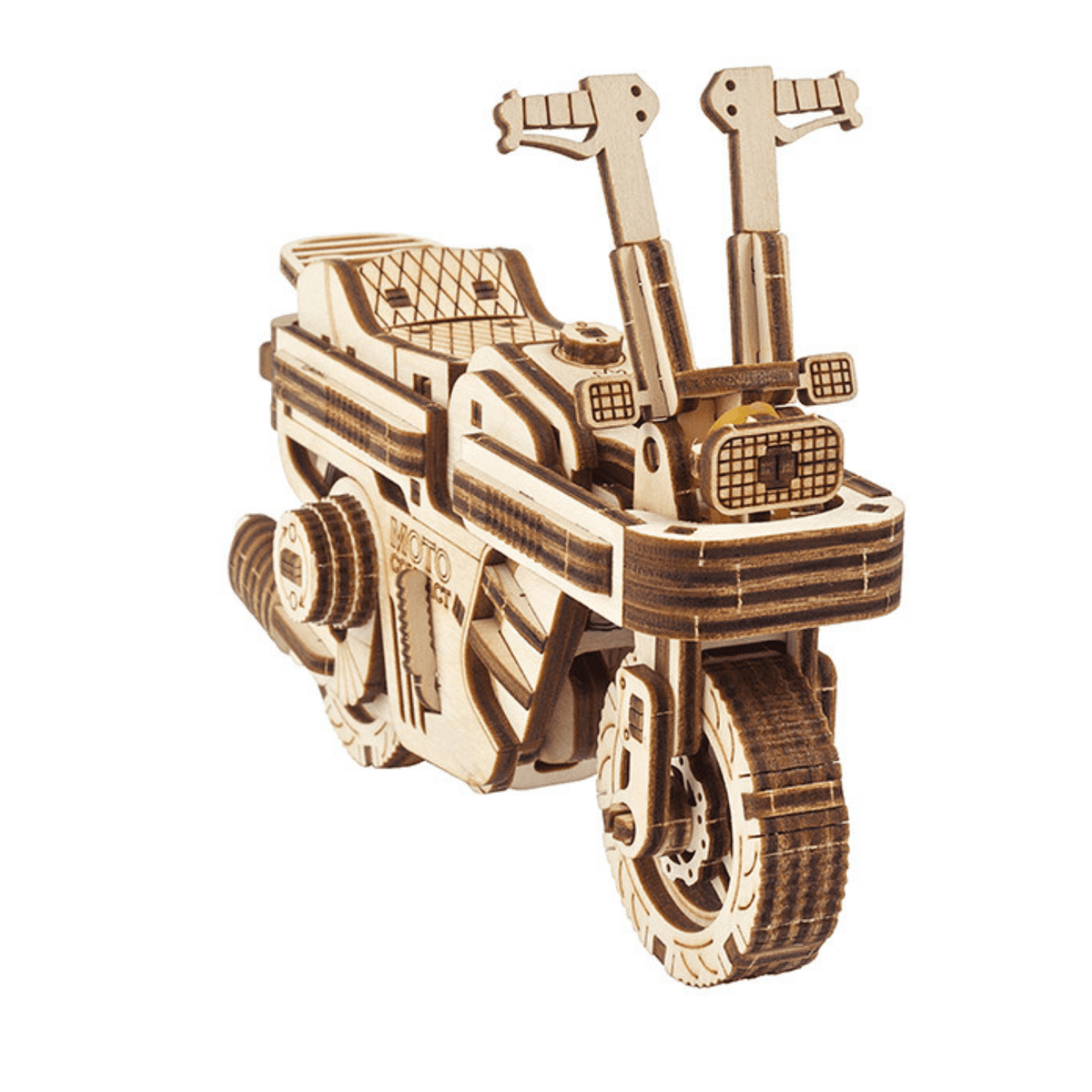 Folding Scooter Mechanical Wooden Puzzle Ugears--