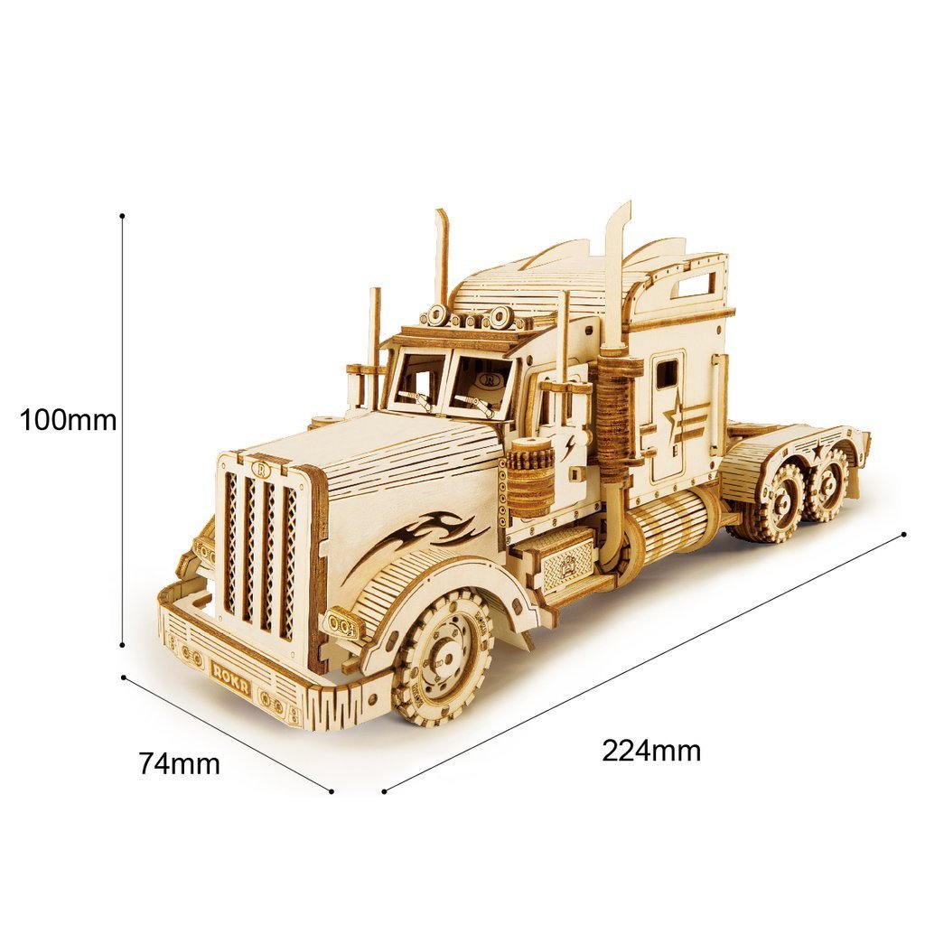 Camion puzzle 3D 1:40-3D Puzzle-Robotime--